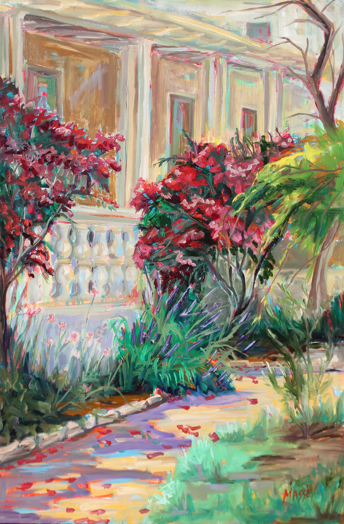 Gardens at Colton Hall, plein air