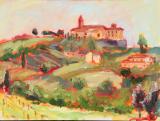 Tuscan Vines, plein air