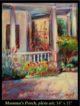 Mommas Porch, plein air