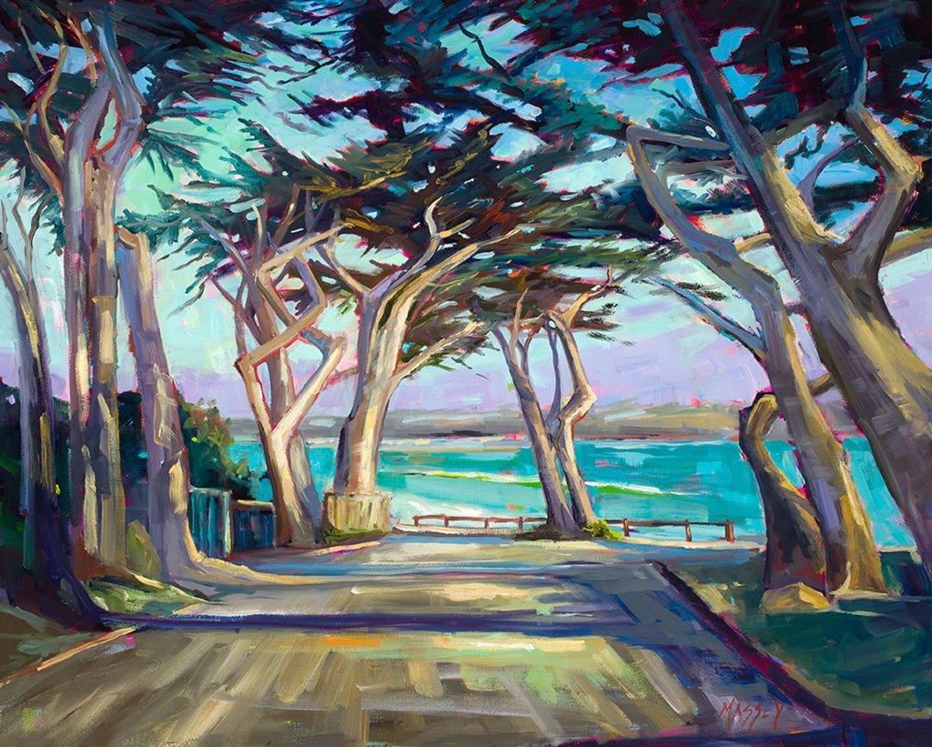 Summer in Carmel 24 by 30 inches oil