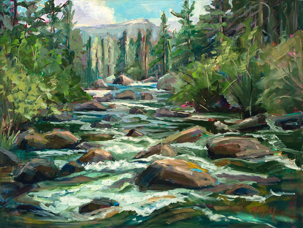 River Song, Plein Air, 18" x 24", oil on canvas