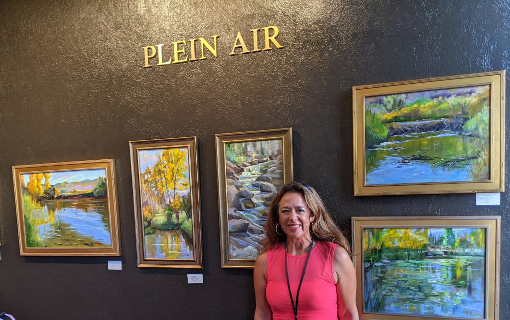 Steamboat Art Museum Plein Air 2023. Got a fabulous spot under the Plein Air Sign is the stunning Steamboat Art Museum, one of the premiere Art Venues in Colorado!